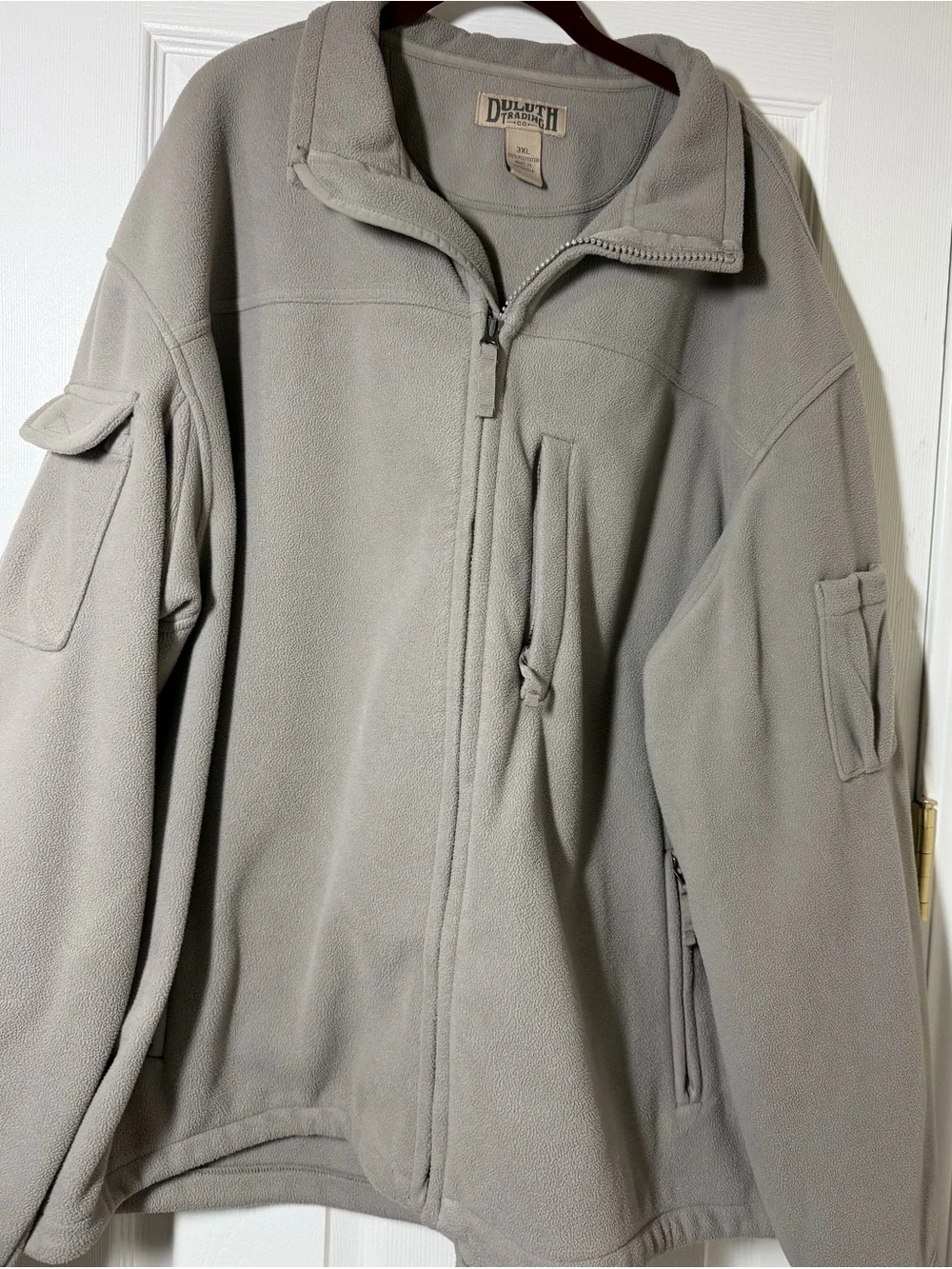 Duluth Trading Co Men's Light Tan Fleece Jacket